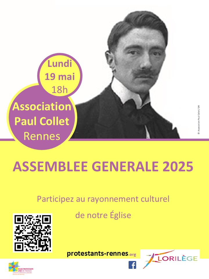Affiche Assemblée générale de l'association Paul Collet