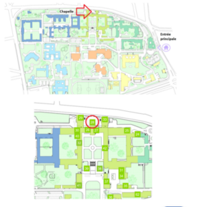 Plan de l'hôpital Guillaume Régnier 