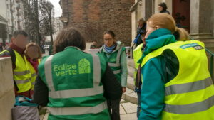 Les volontaires pour le ramassage des déchets