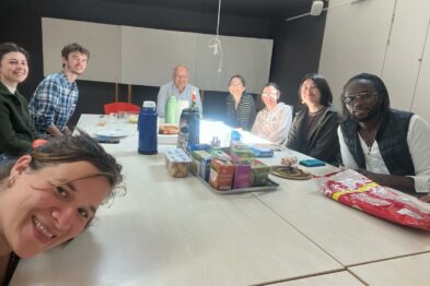 Selfie pris au cours du repas au temple de Saint-Malo