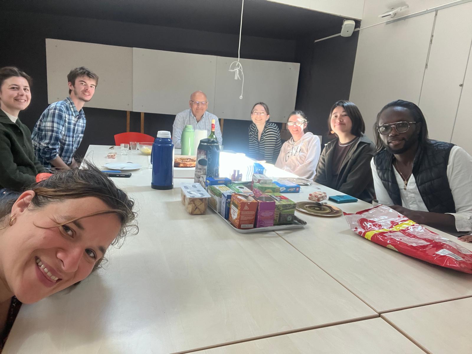 Selfie pris au cours du repas au temple de Saint-Malo