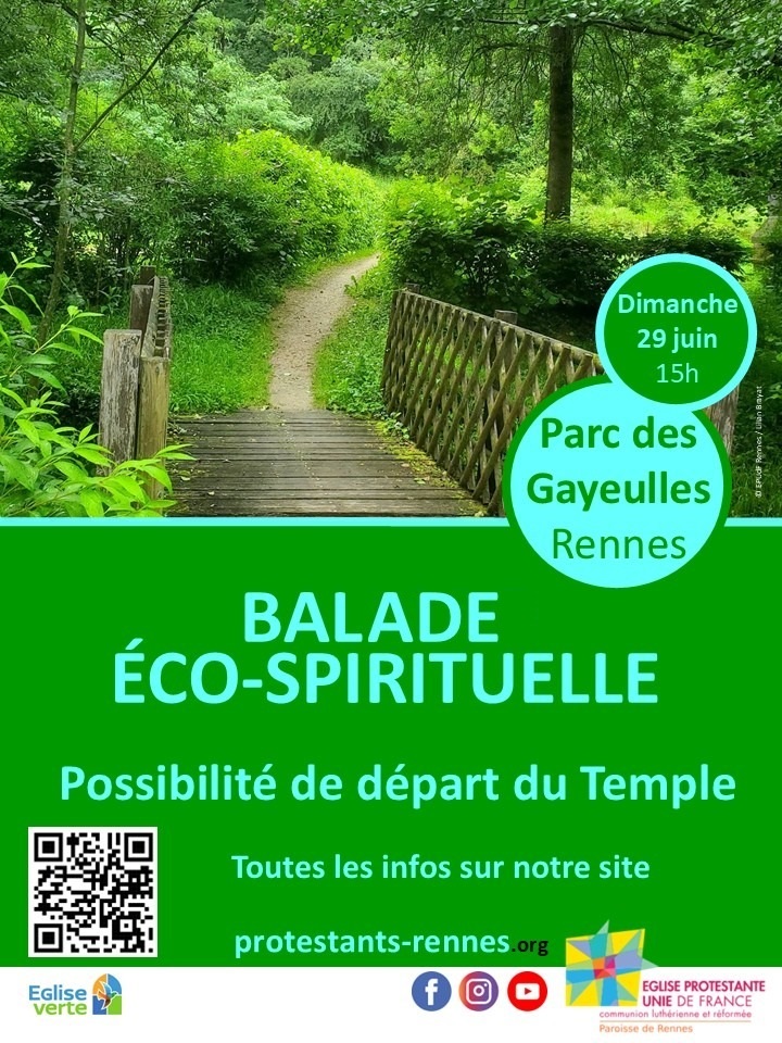 Affiche de la balade éco-spirituelle