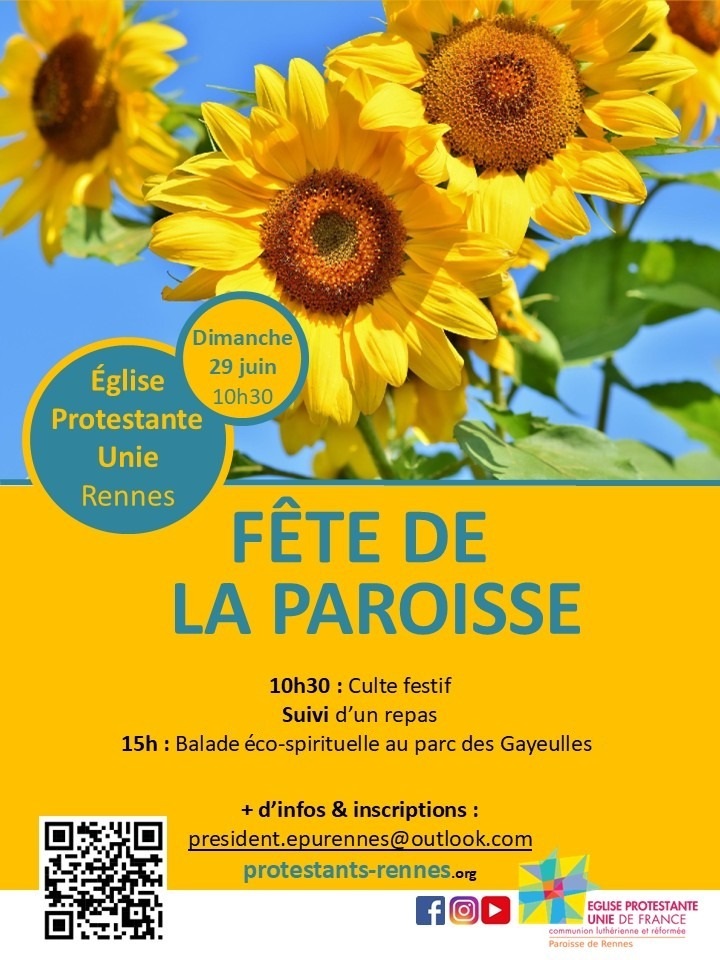 Affiche annonçant la fête de la paroisse