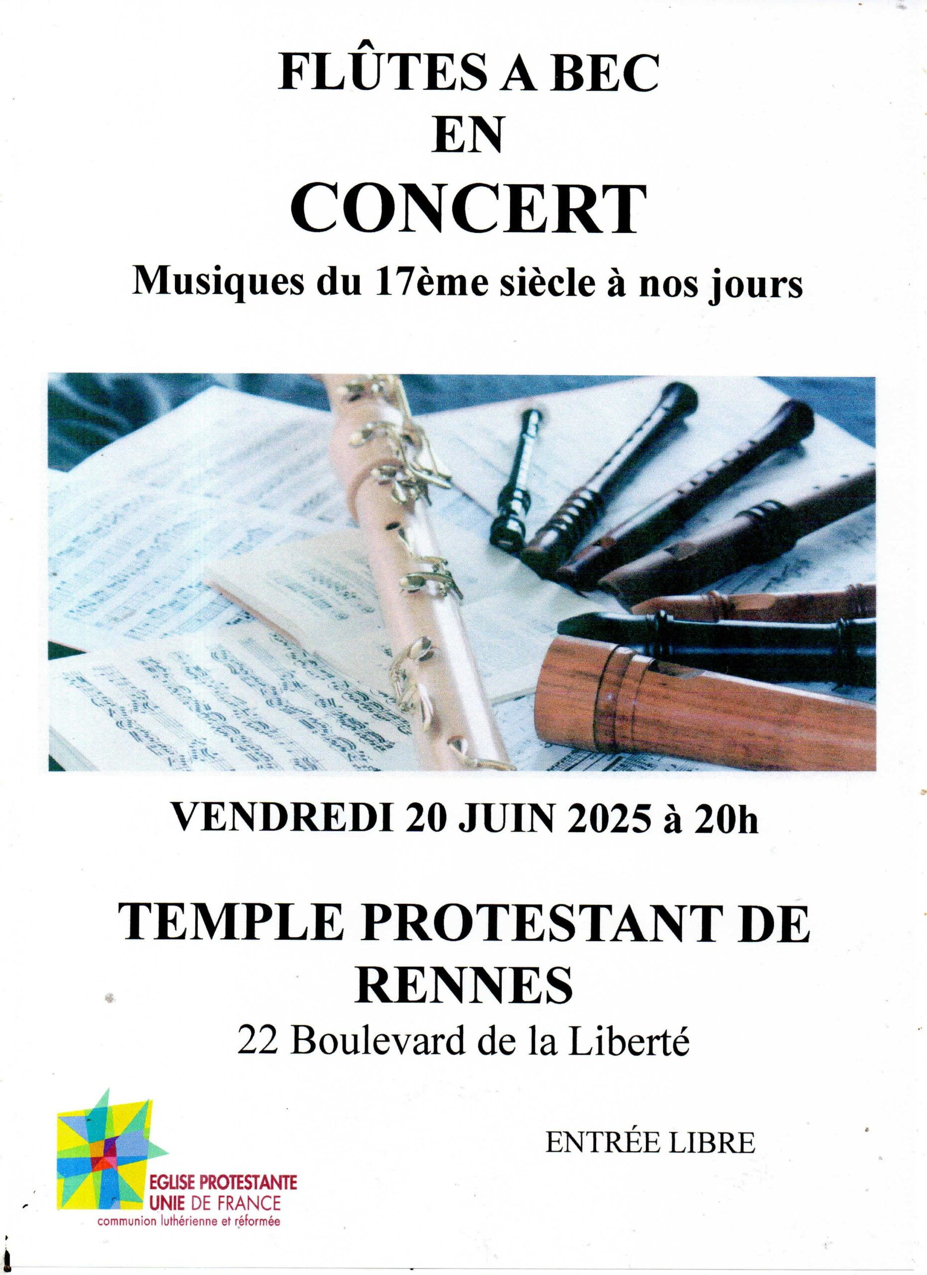 Affiche du concert