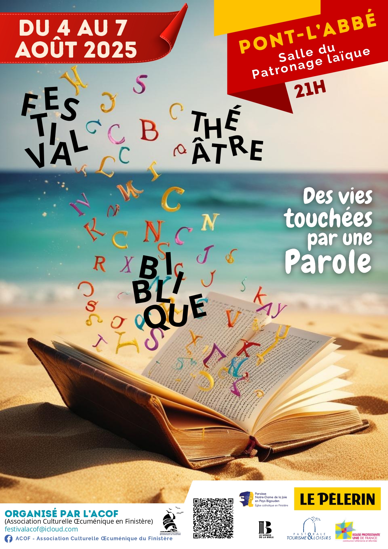 Affiche du festival Théâtre Biblique