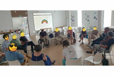 Les participants à la visite apprenante