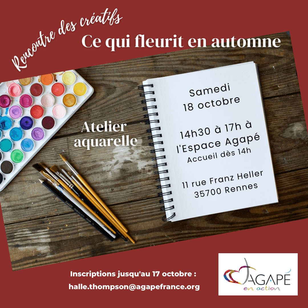 Affiche atelier aquarelle