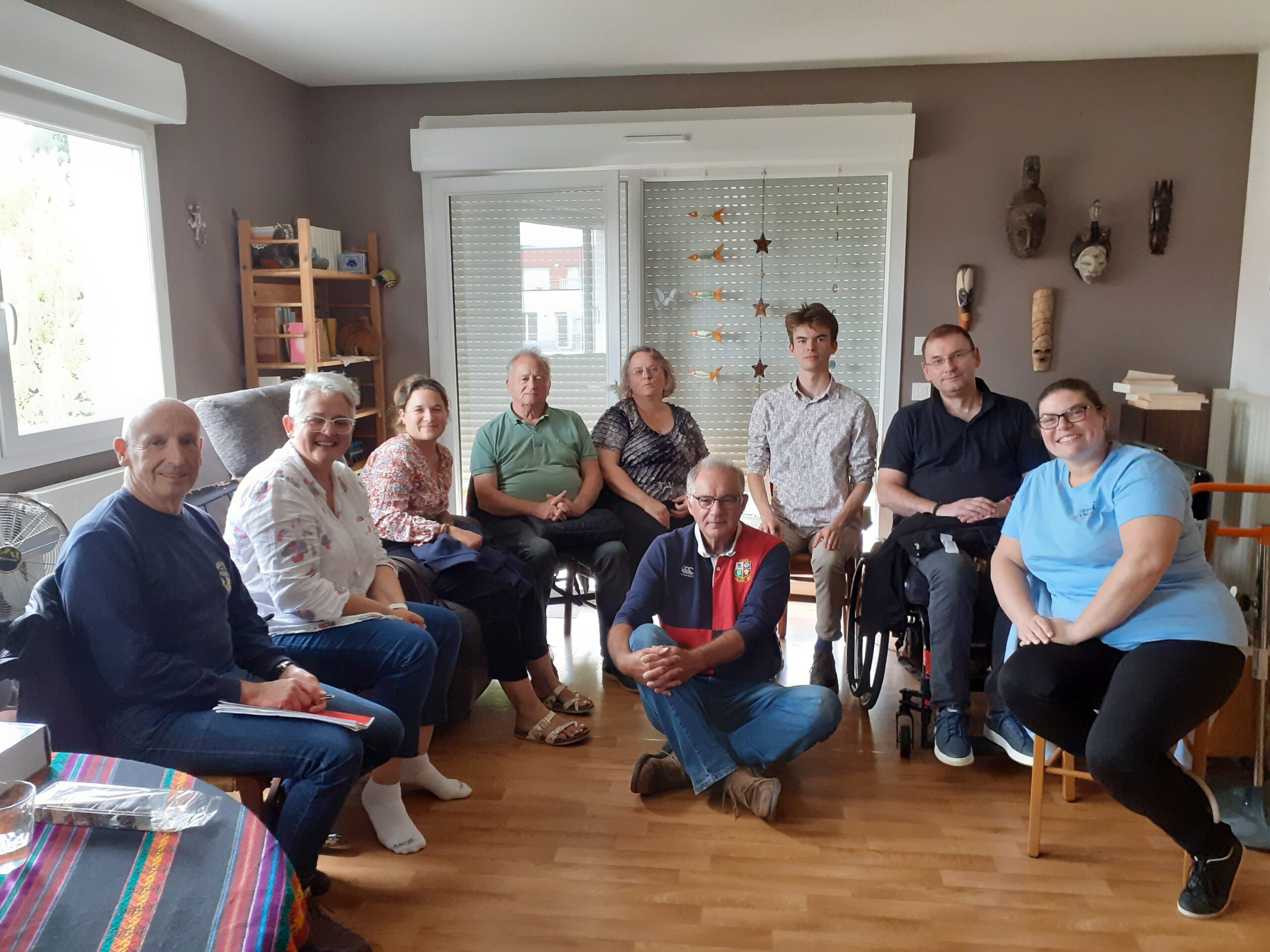 Les membres du conseil presbytéral lors de la journée ressourcement.