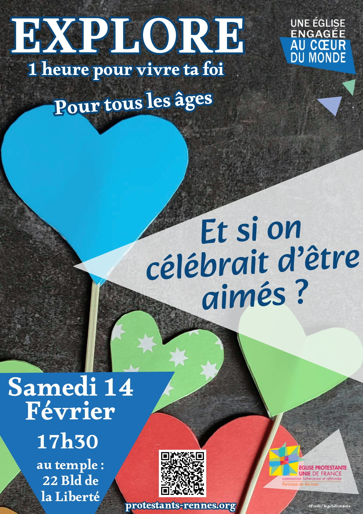 Affiche du culte Explore: Et si on célébrait d'être aimés?