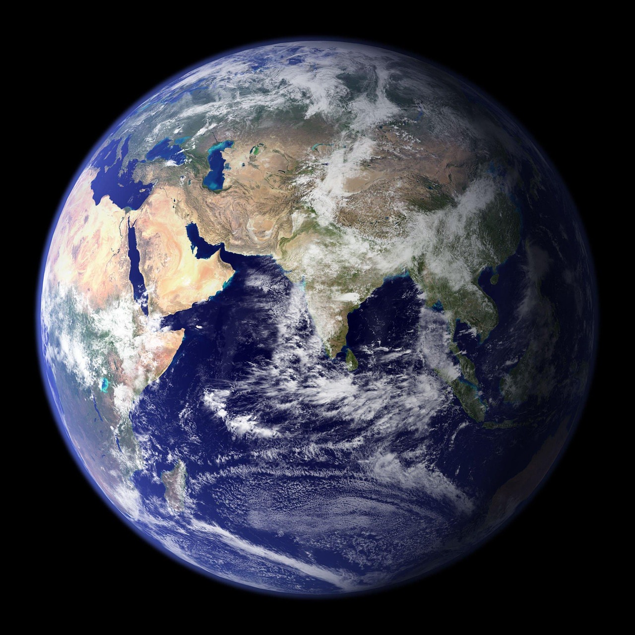 Notre planete vu depuis l'espace.