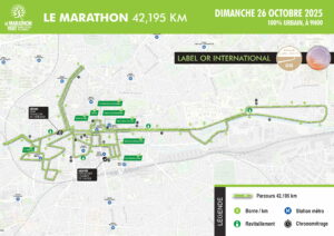 Parcours du marathon vert 2025