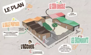 Plan du tiers-lieu "la cabane" à Cesson Sevigné