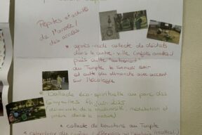 Affiche des action de notre groupe Eglise Verte