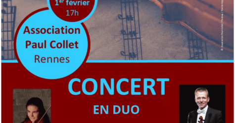 Concert en duo le 1er février au temple