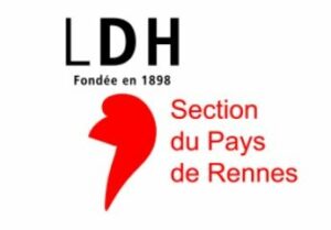 Logo de la ligue des droits de l'homme section du pays de Rennes.
