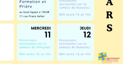 semaine en commun avec Agapé Campus