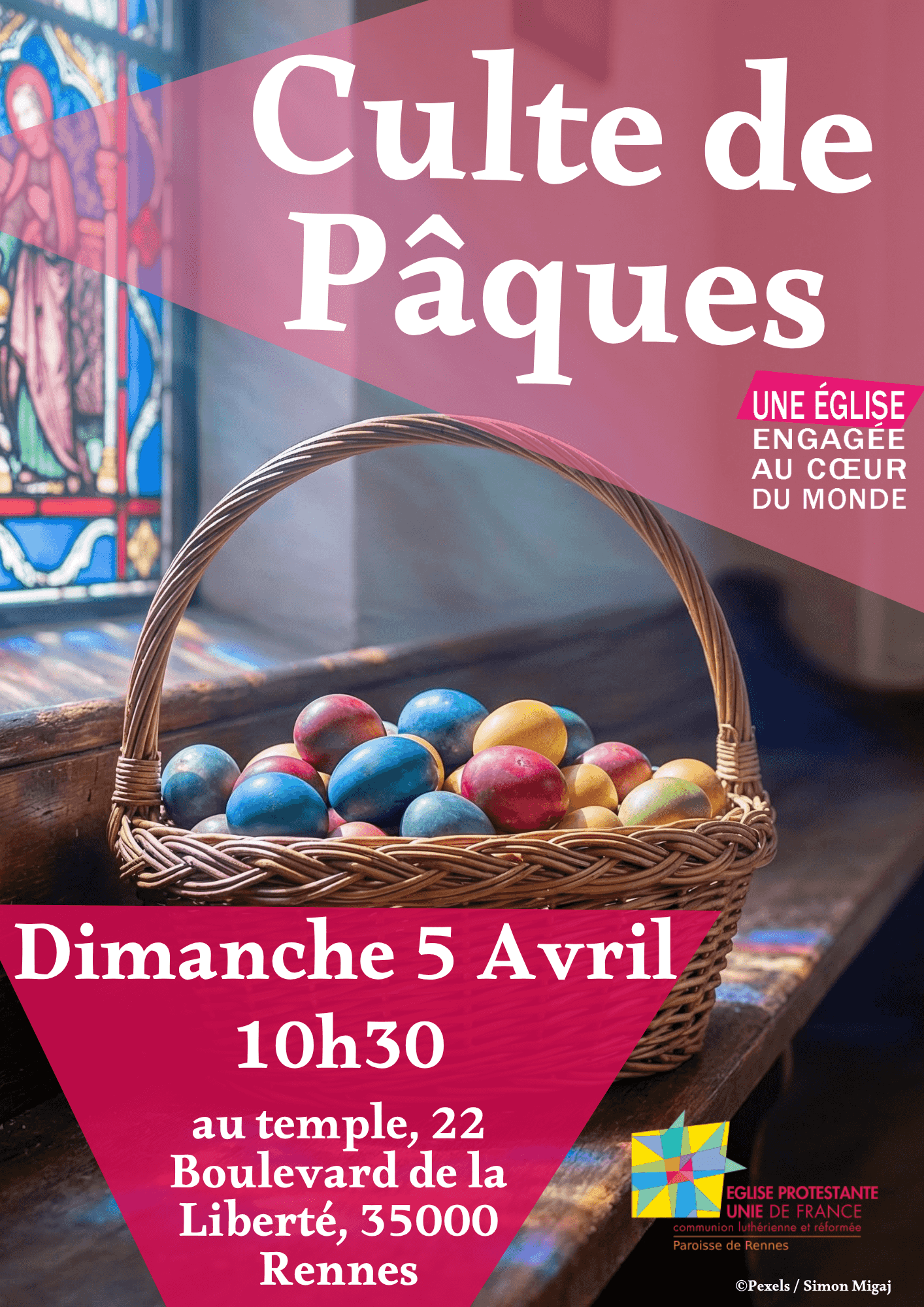 Affiche culte de Pâques