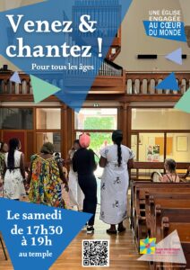 Affiche de la chorale "Venez et chantez"