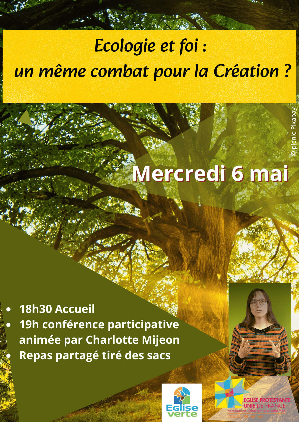 Affiche Ecologie et foi: un même combat pour la création?
