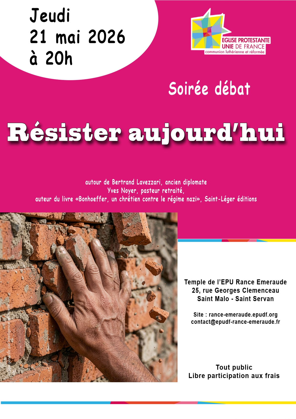 Affiche "résister aujourd'hui"