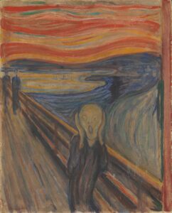 Tableau "Le cri" d'Edvard Munch