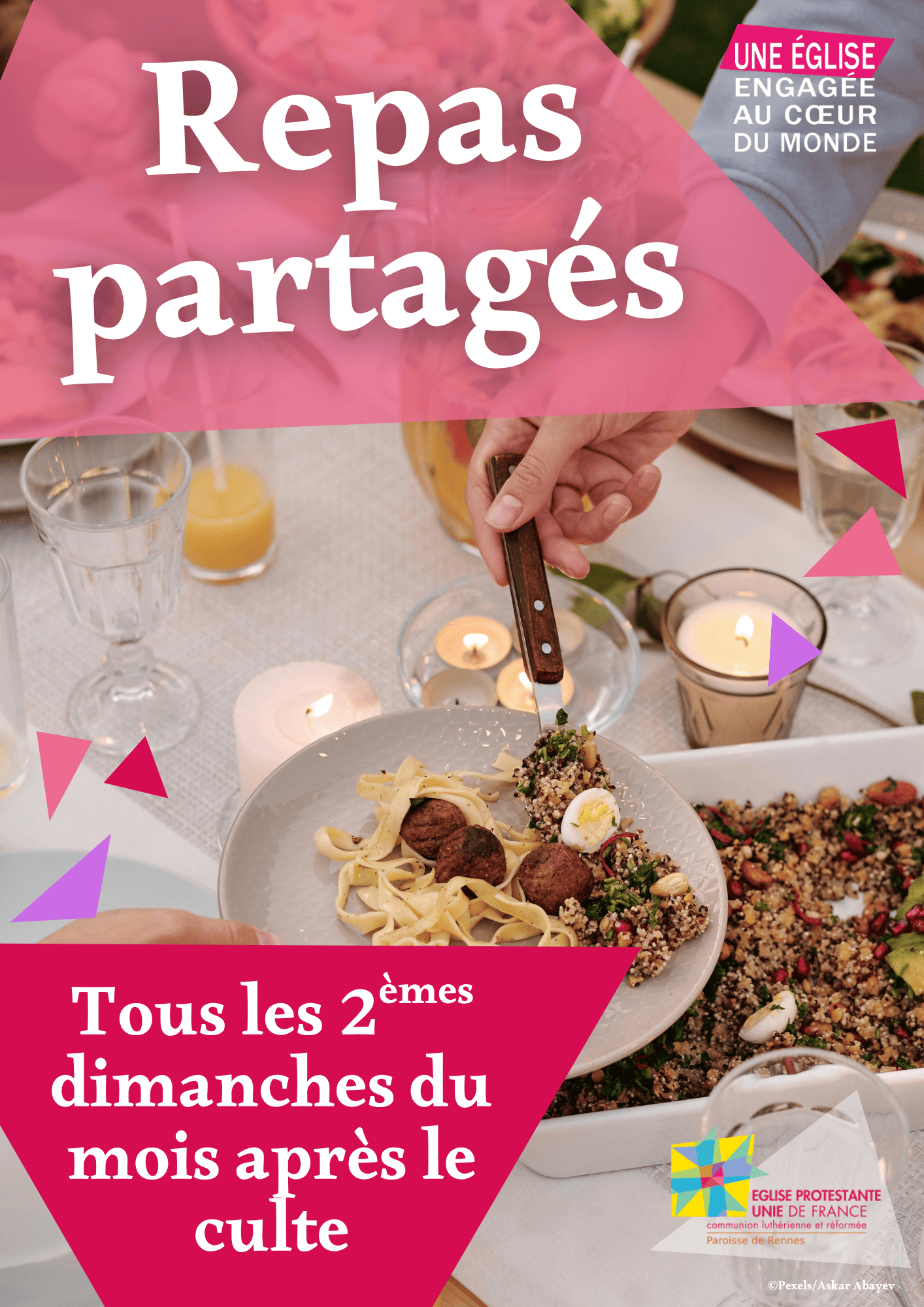 Affiche repas partagé