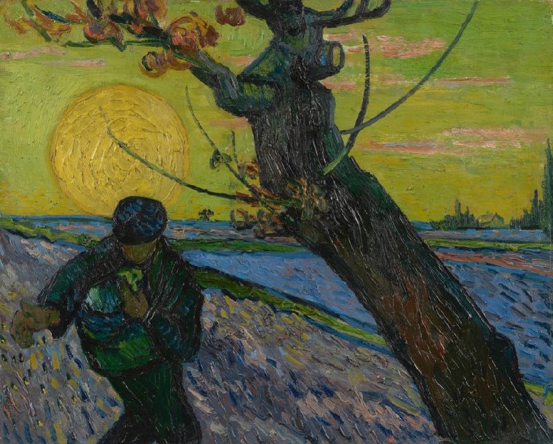 Tableau "Le semeur" de Vincent Van Gohg