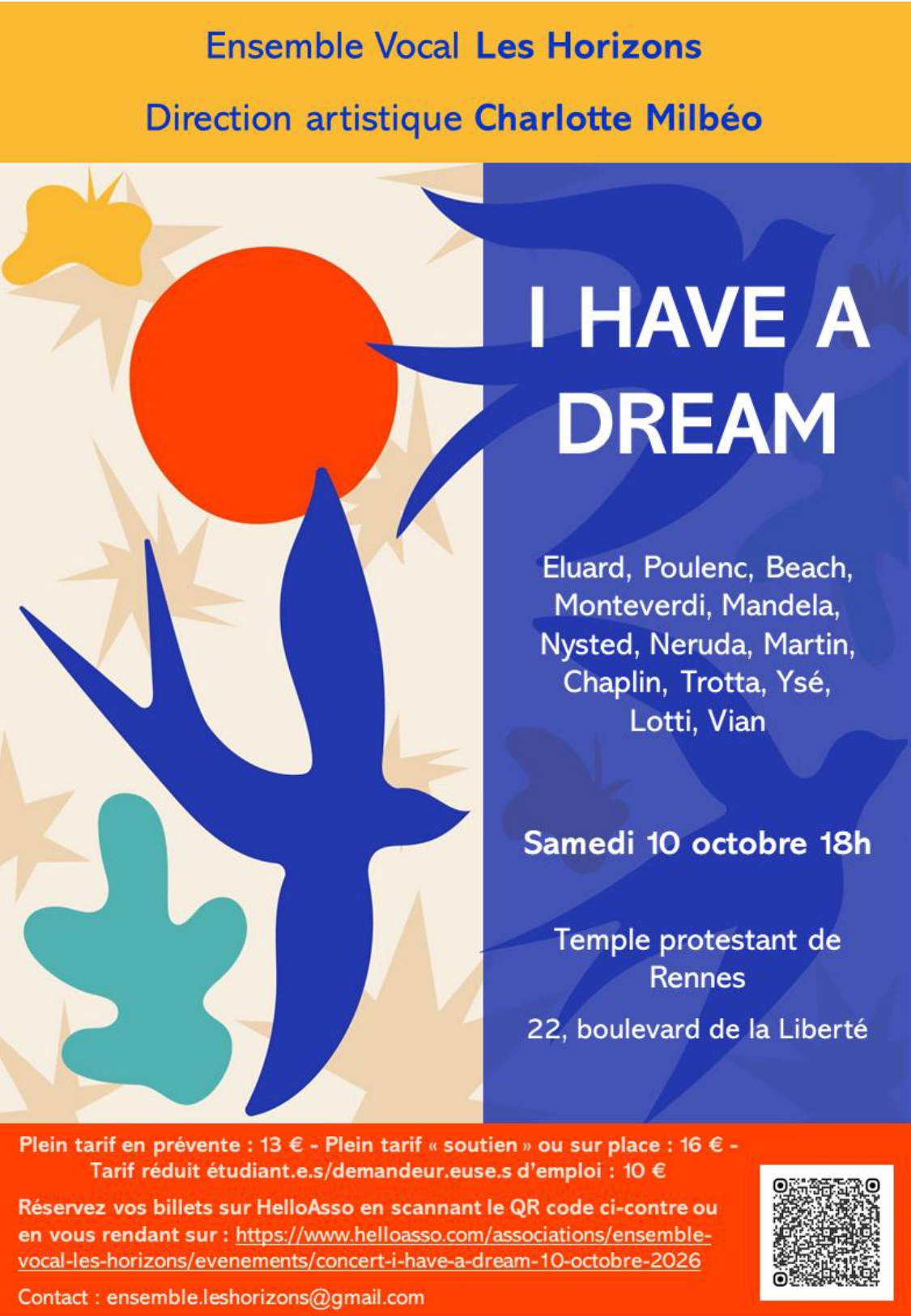Affiche du concert