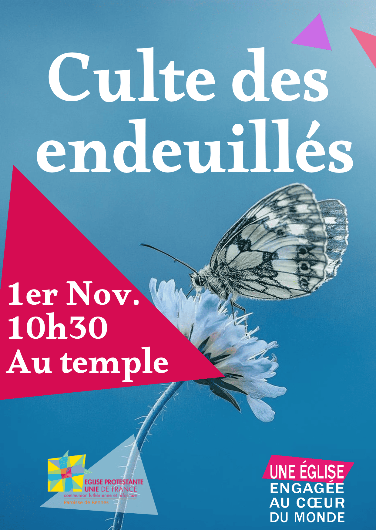 Affiche culte des endeuillés