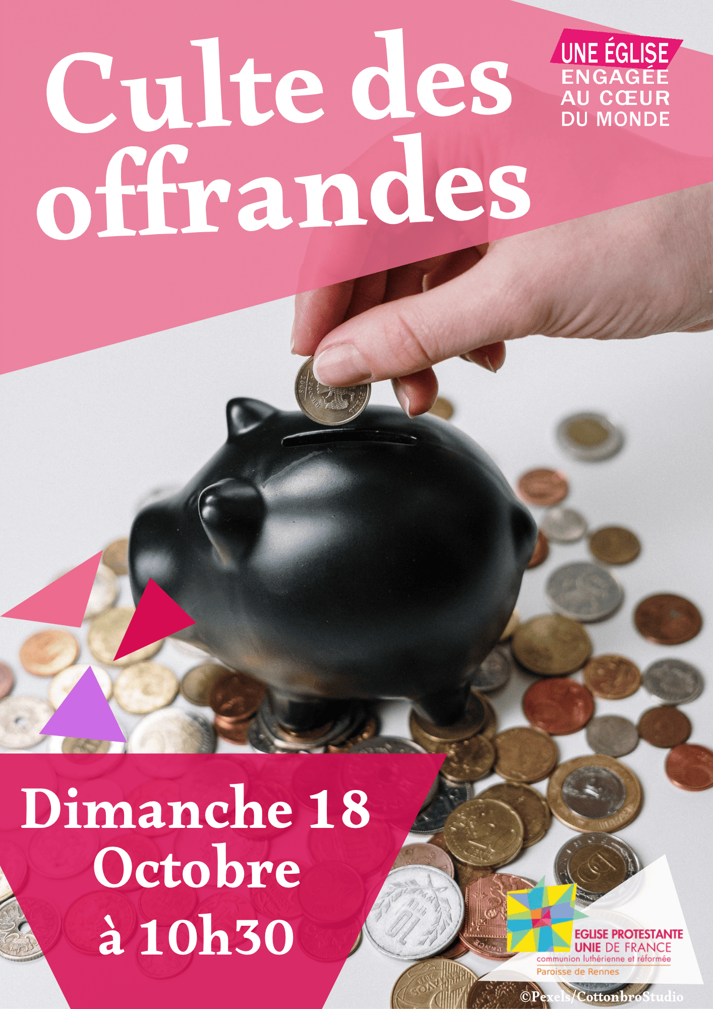 Affiche culte des offrande